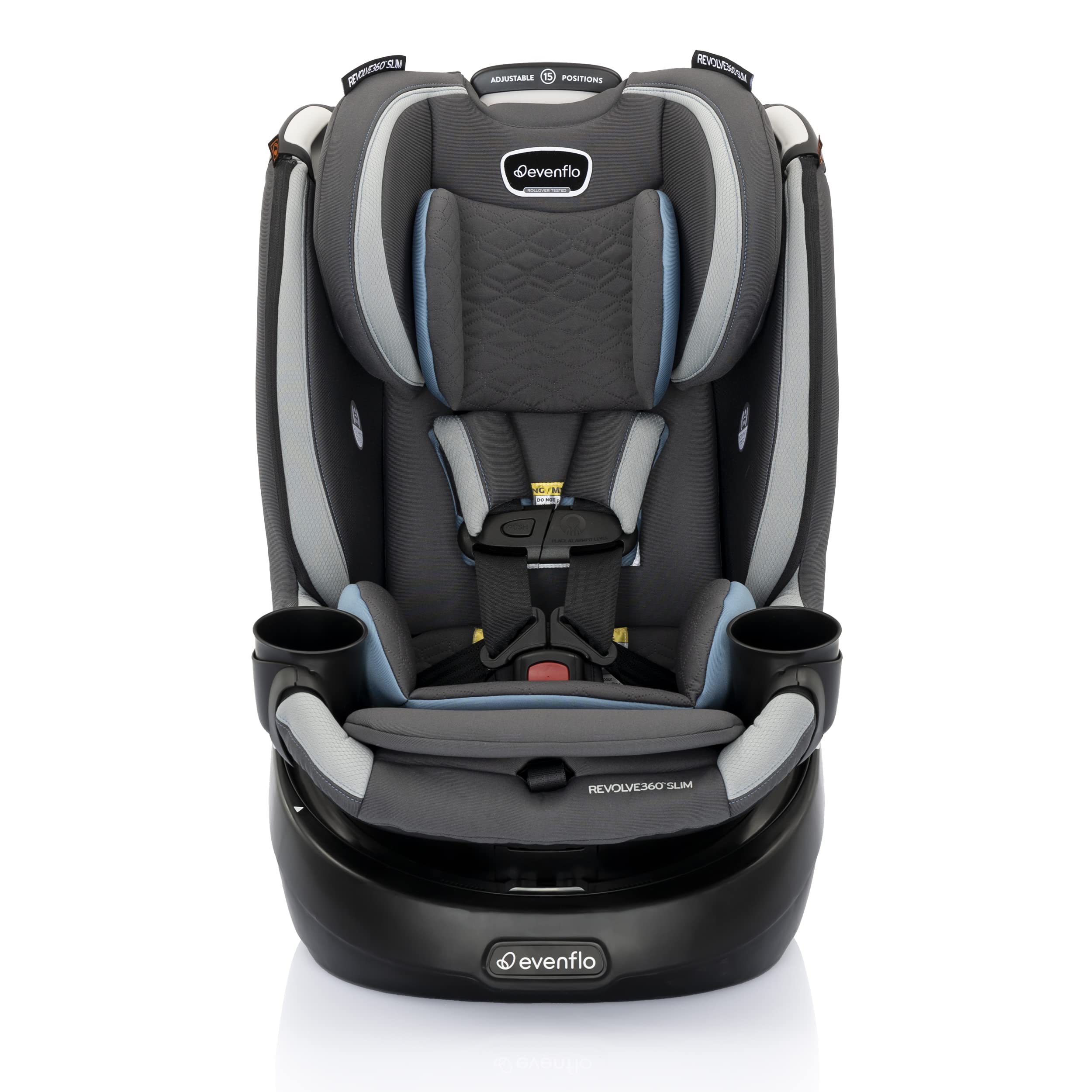 Evenflo Revolve360 Slim 2-in-1 Rotational Car Seat with Quick Clean Cover