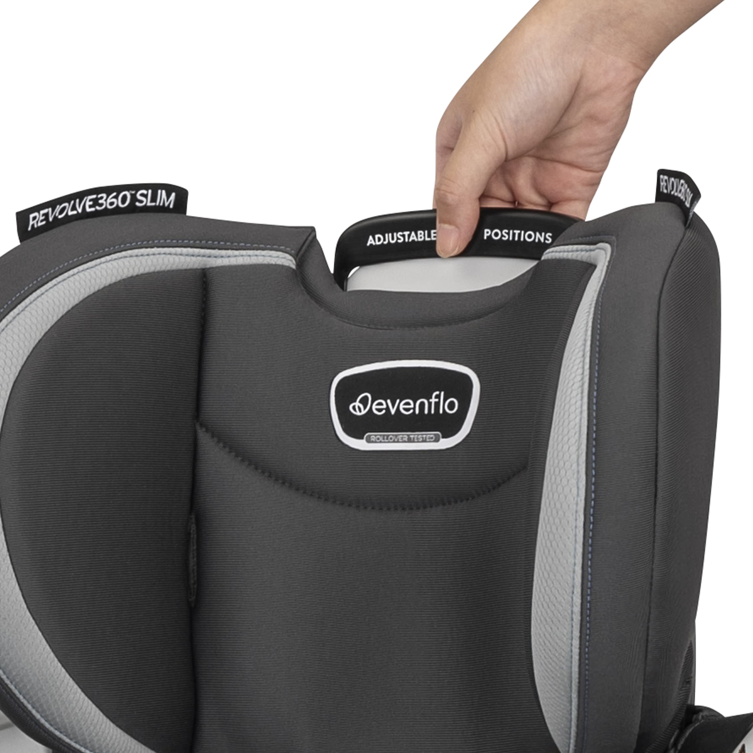 Evenflo Revolve360 Slim 2-in-1 Rotational Car Seat with Quick Clean Cover