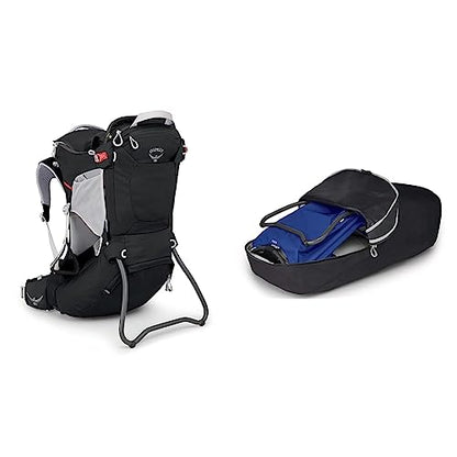 Osprey Poco Child Carrier Backpack,Starry Black & Poco Child Carrier Carrying Case, Black