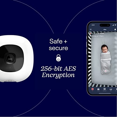 Nanit Pro Smart Baby Monitor & Wall Mount – Wi-Fi HD Video Camera, Sleep Coach and Breathing Motion Tracker