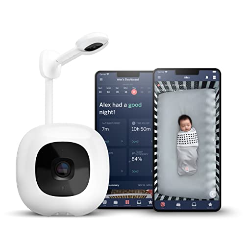 Nanit Pro Smart Baby Monitor & Wall Mount – Wi-Fi HD Video Camera, Sleep Coach and Breathing Motion Tracker