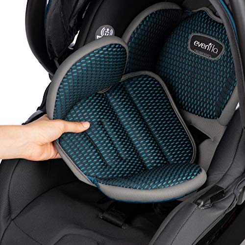 Evenflo LiteMax DLX Infant Car Seat with FreeFlow Fabric, SafeZone and Load Leg Base